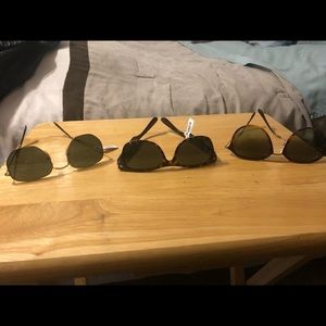 3 pairs of brand new with tag aviator Ray Bans